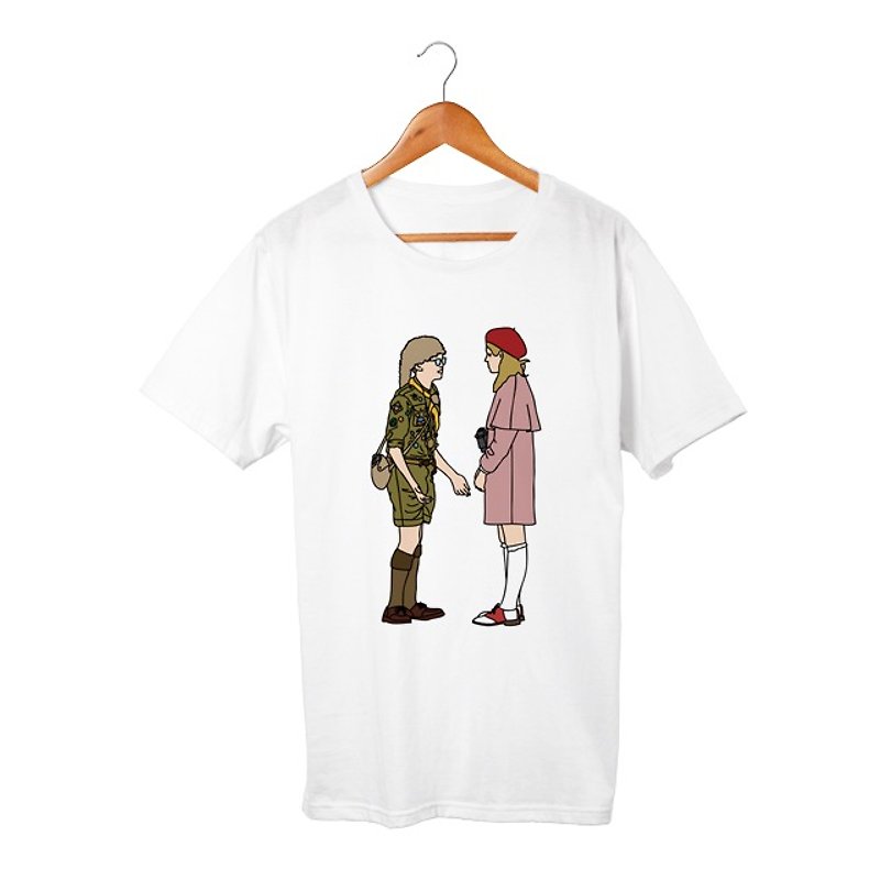 Sam & Suzy T-shirt - 中性衛衣/T 恤 - 棉．麻 白色