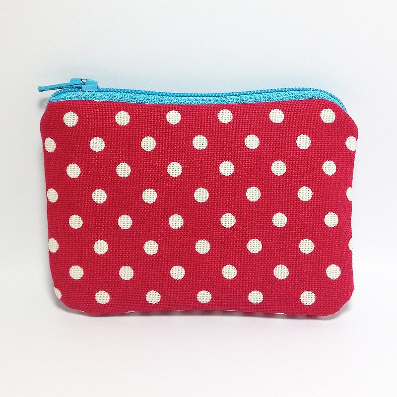 Little stripes on both sides and wallets - Coin Purses - Other Materials Red