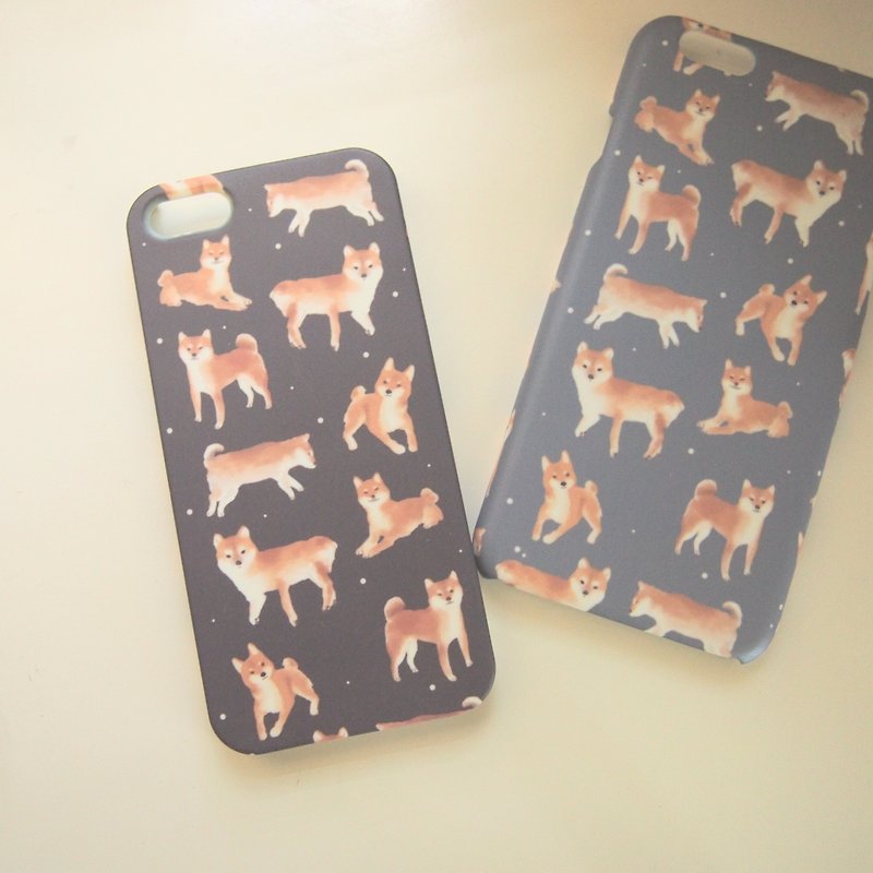 柴犬 iPhone 5/5s ケース - タブレット・PCケース - プラスチック ブラック
