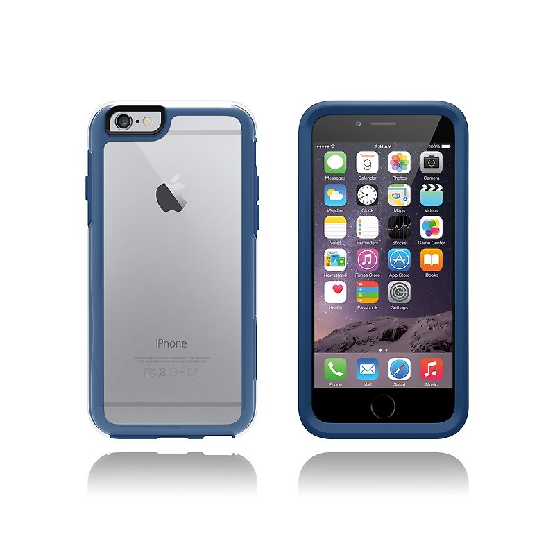 マイ対称シリーズ独占マイカラフルな幾何学的なシリーズのiPhone 6 / 6S（透明スタイルセクション）ブルー - スマホケース - プラスチック ブルー