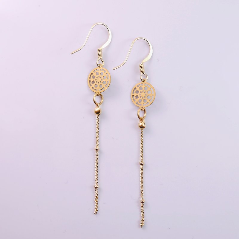 [ColorDay] Something New Series - copper earrings - Earrings & Clip-ons - Other Metals Brown