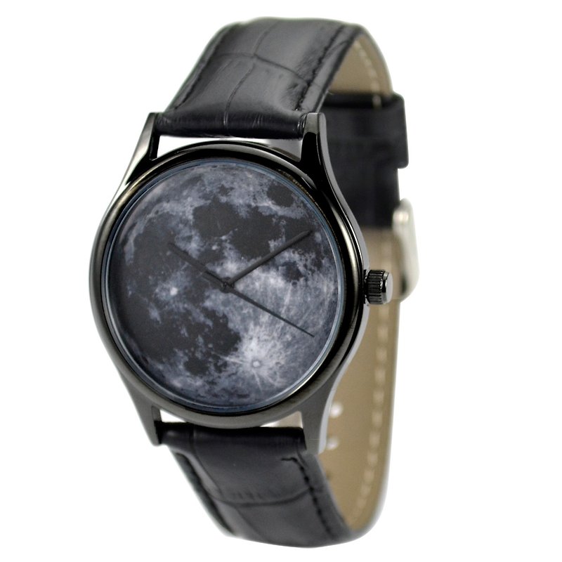 Moon Watch (Black) in black case - Men's & Unisex Watches - Other Metals Black
