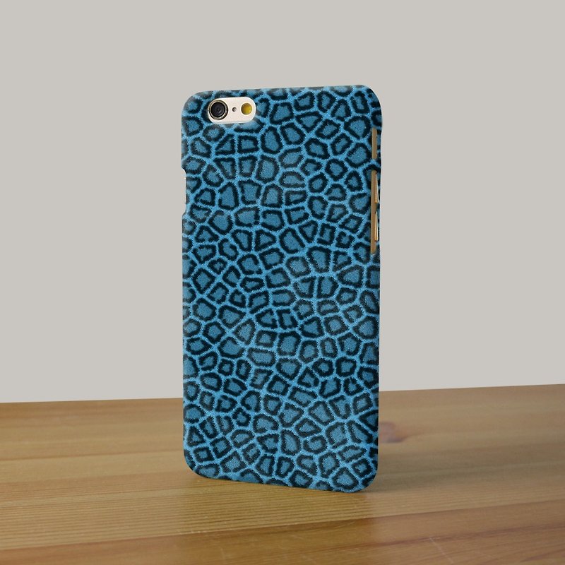 Blue Leopard 3D Full Wrap Phone Case, available for  iPhone 7, iPhone 7 Plus, iPhone 6s, iPhone 6s Plus, iPhone 5/5s, iPhone 5c, iPhone 4/4s, Samsung Galaxy S7, S7 Edge, S6 Edge Plus, S6, S6 Edge, S5 S4 S3  Samsung Galaxy Note 5, Note 4, Note 3,  Note 2 - อื่นๆ - พลาสติก 