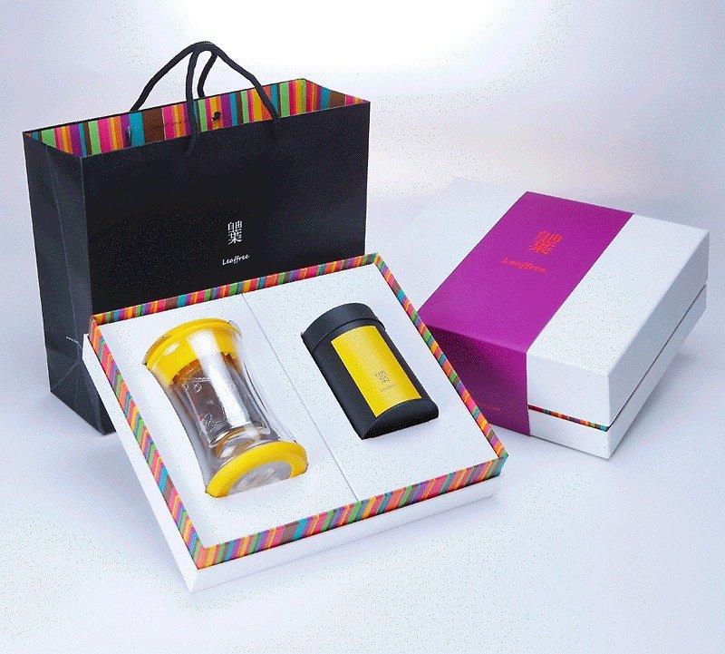 Leaffree Free Leaf | Bright Taipei Gift Box | Gift Box - ชา - วัสดุอื่นๆ สีเหลือง