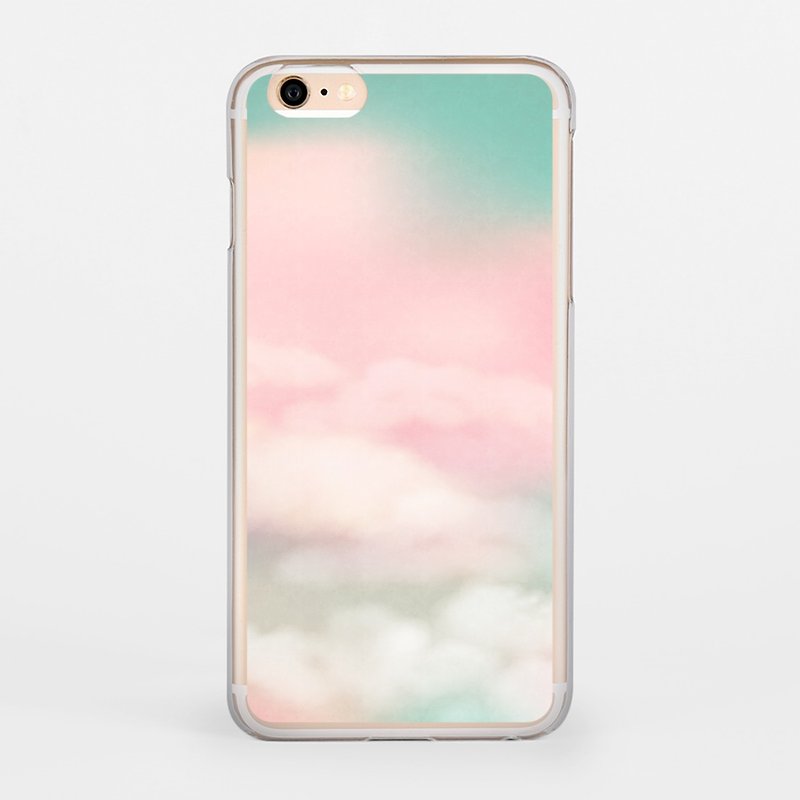 Cloud iPhone 6 / 6S transparent colored shell - เคส/ซองมือถือ - พลาสติก สึชมพู