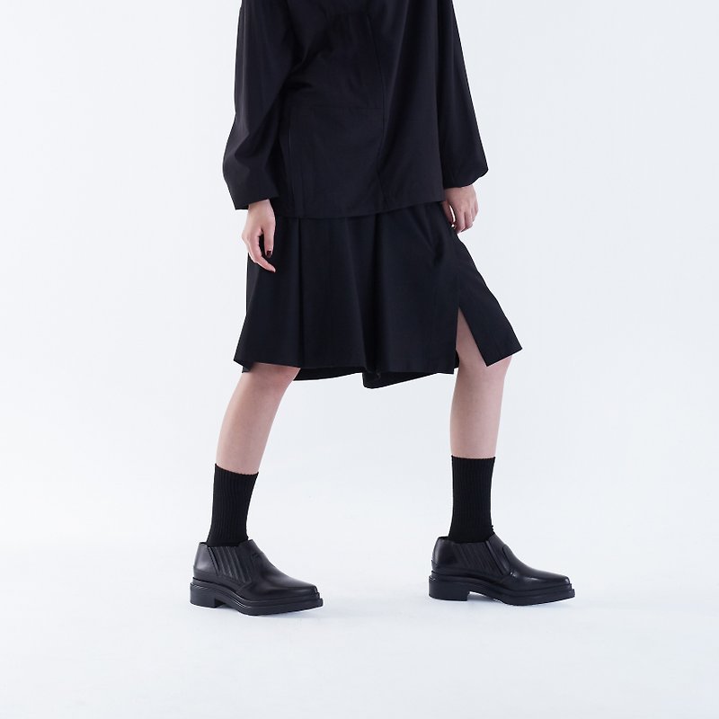 TRAN - slit skirts - Women's Pants - Other Materials Black