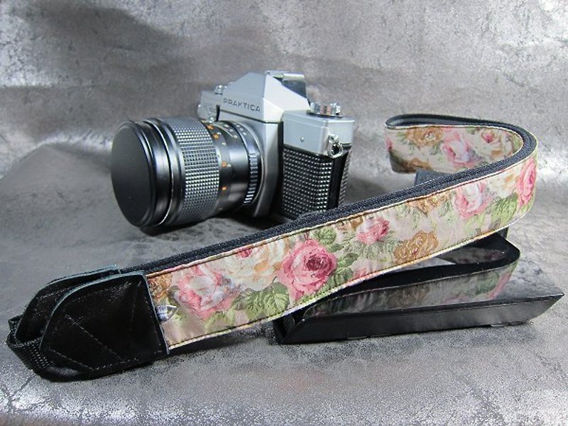 " English Rose " reduced camera strap Ukulele strap Camera Releasing Neck & Ukulele Strap - ขาตั้งกล้อง - วัสดุอื่นๆ 