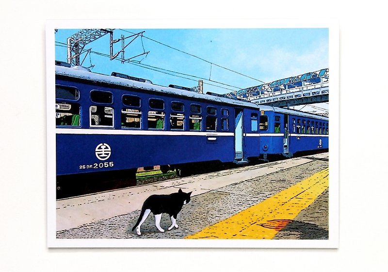 Railway illustration postcard stroll memory nostalgia (TRA official licensed version) - การ์ด/โปสการ์ด - กระดาษ ขาว