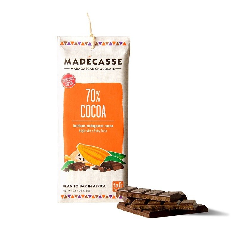 Madagascar chocolate dark chocolate _ _70% Fair Trade - Chocolate - Fresh Ingredients Brown