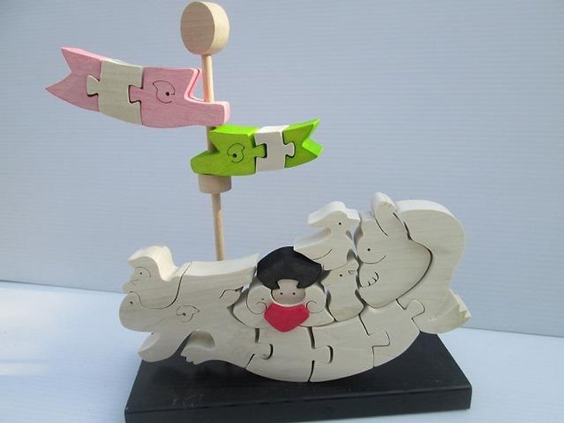 Flying Kintaro Kumiki Japan postage164 yen - ของเล่นเด็ก - ไม้ 