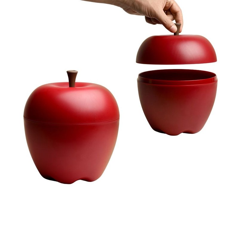 [New Year Gift] QUALY Mini Apple Box-Storage Box - กล่องเก็บของ - พลาสติก สีแดง