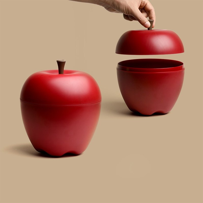 QUALY 迷你蘋果盒-收納盒 - 居家收納/收納盒/儲物盒 - 其他材質 紅色