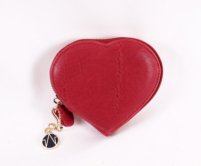 Valentines Gift】Red Heart Shape Mini Pouch Coins Purse・Cushion Touches -  Shop TAT Coin Purses - Pinkoi