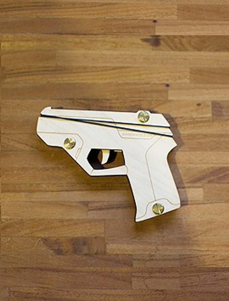 Hand Hand of Justice of Justice II pistol firing rubber │ │ - Wood, Bamboo & Paper - Wood Brown