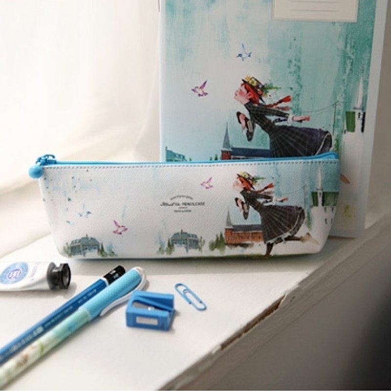 Dessin x Indigo- colored pencil fairy tale - Anne (sky blue), IDG78575 - Pencil Cases - Plastic Blue