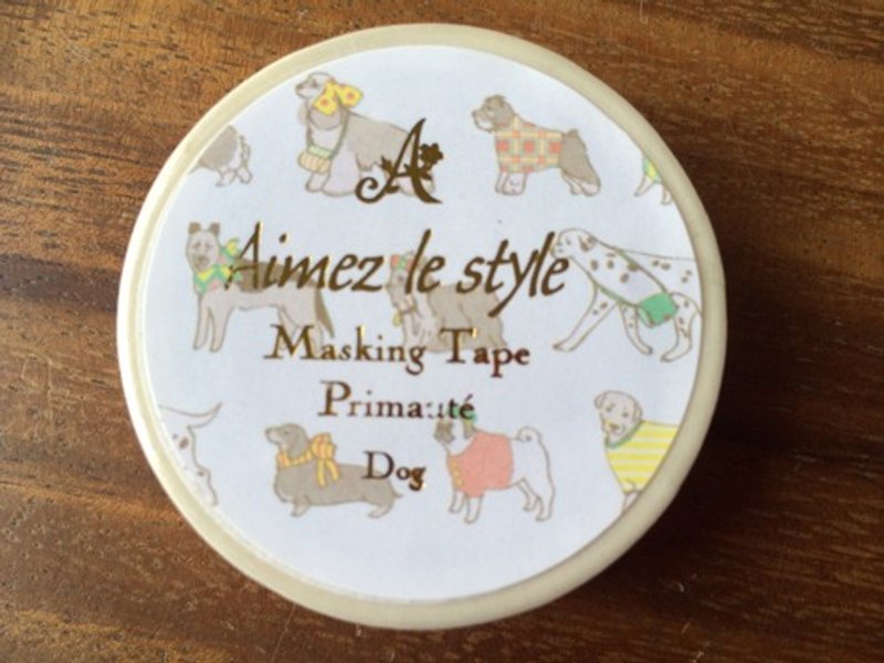 Aimez le style紙膠帶-小狗們 (A01931) - 紙膠帶/和紙/PET - 紙 多色