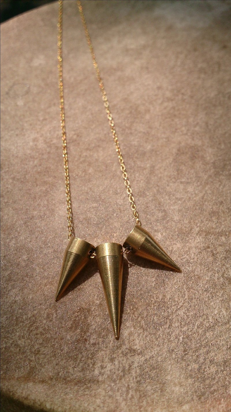 Brass Stud Necklace - Necklaces - Other Materials Yellow