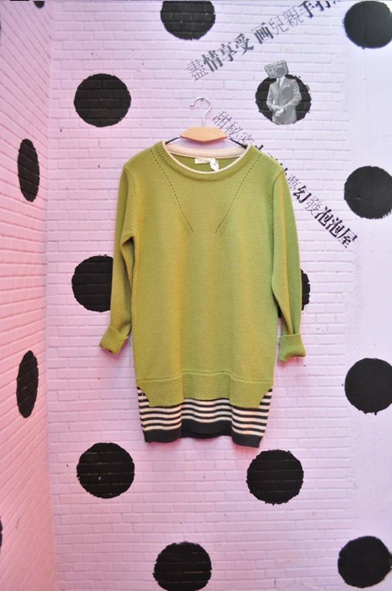 謝謝冬天．寬版長毛衣 - Women's Sweaters - Other Materials Green
