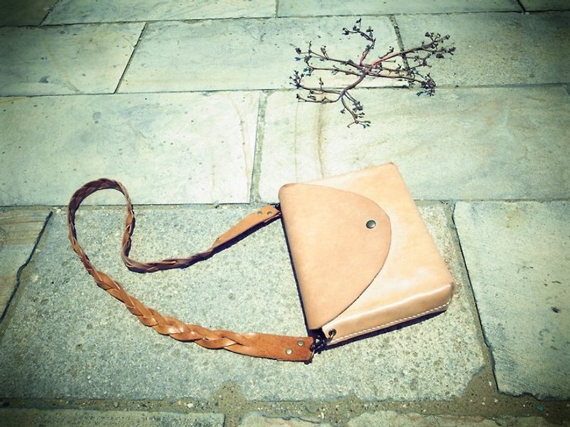 tea leather envelope square bag portable small bag