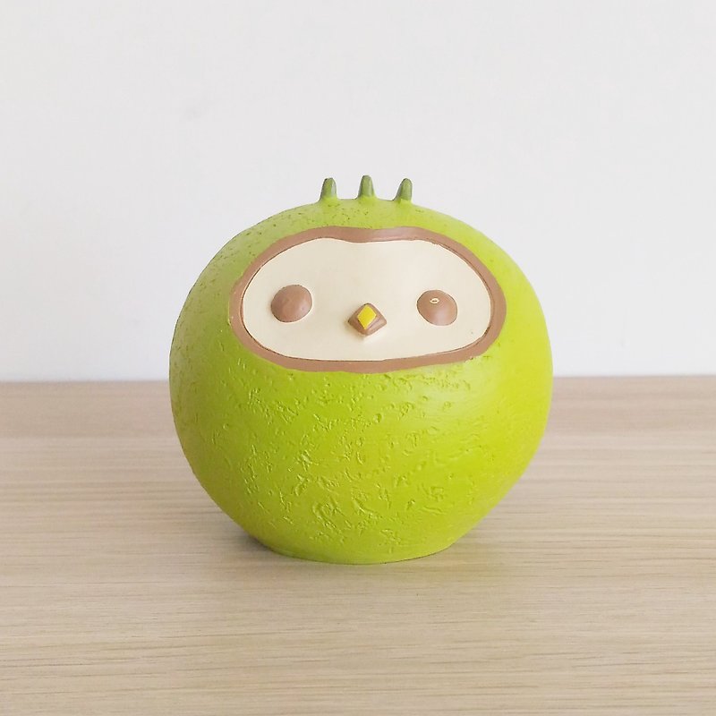 Owl tabletop decoration - ตุ๊กตา - เรซิน สีเขียว