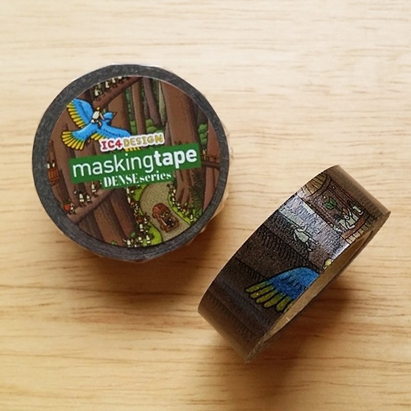 ROUND TOP IC4DESIGN Dense and paper tape [The Macro World (RT-MK-050)] - Washi Tape - Paper Brown