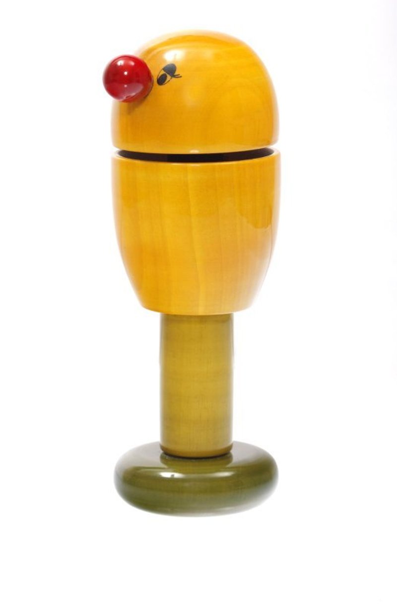 Yellow bird rattle - ของเล่นเด็ก - ไม้ สีเหลือง