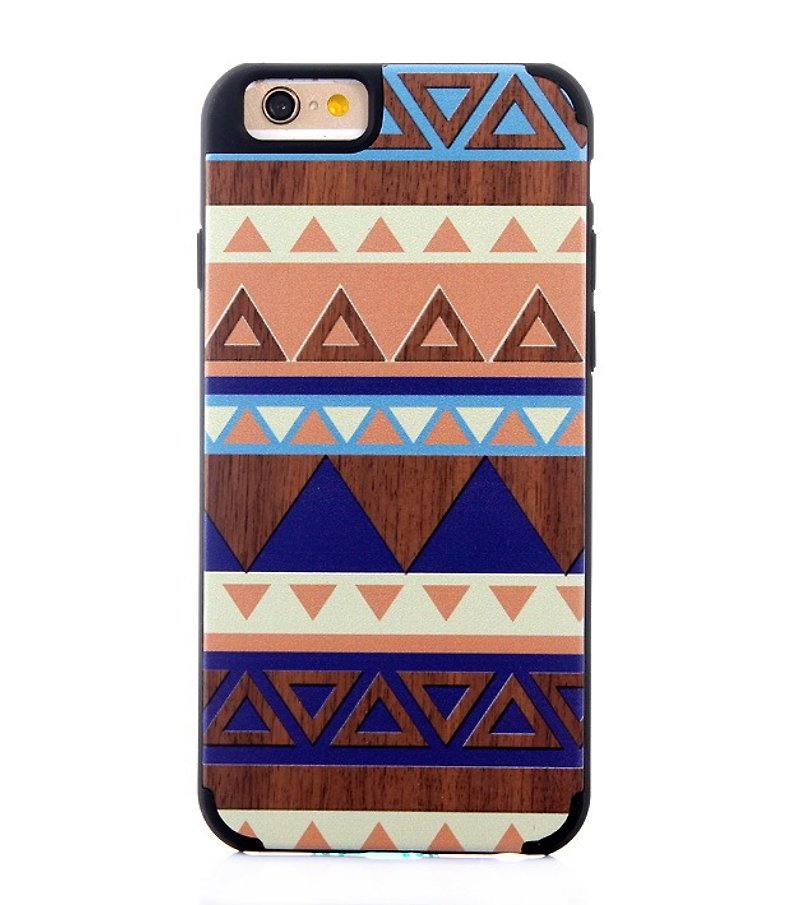 3D printing color wood iphone6 ​​phone shell, geometric - Phone Cases - Wood 