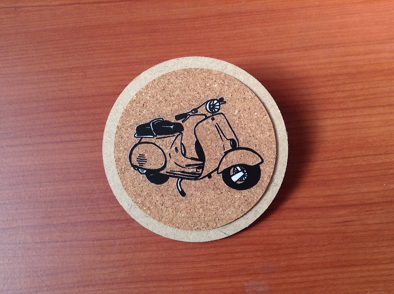 [Help stickers color] Vespa motorcycle - hollow transparent stickers - Stickers - Waterproof Material Black