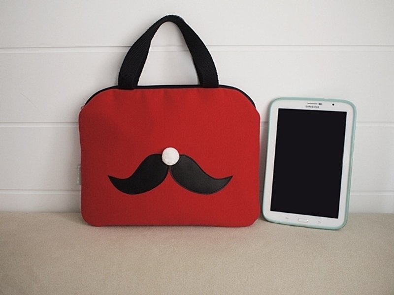 hairmo. Alice Beard mo zipper Tablet Case portable models - red (pull) - Laptop Bags - Other Materials Red