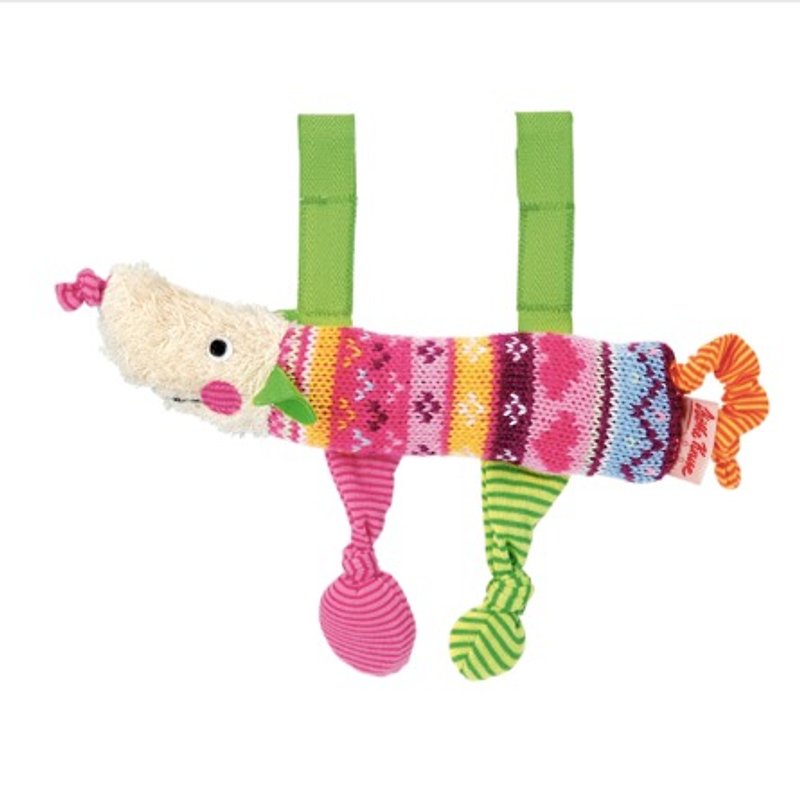 德國百年品牌Käthe Kruse-Smilla Snor臘腸狗吊掛玩偶 - 嬰幼兒玩具/毛公仔 - 棉．麻 多色