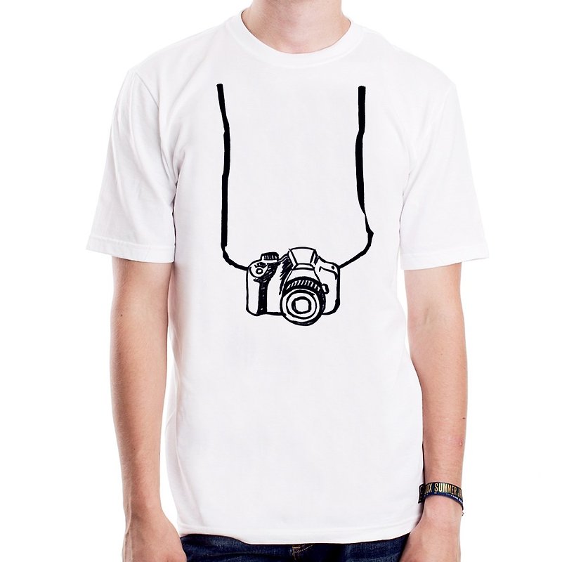 Printed Camera短袖T恤-2色 相機 攝影 照片 文青 藝術 設計 時髦 時尚 LOMO - T 恤 - 其他材質 多色