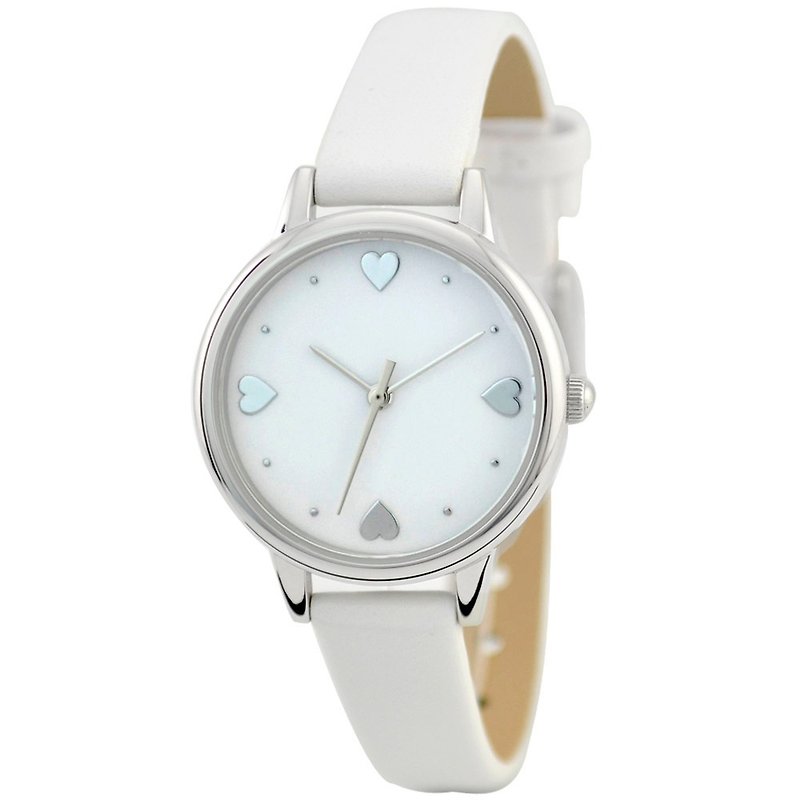 母の日 - エレガントな女性が白い腕時計 - 腕時計 - 金属 ホワイト
