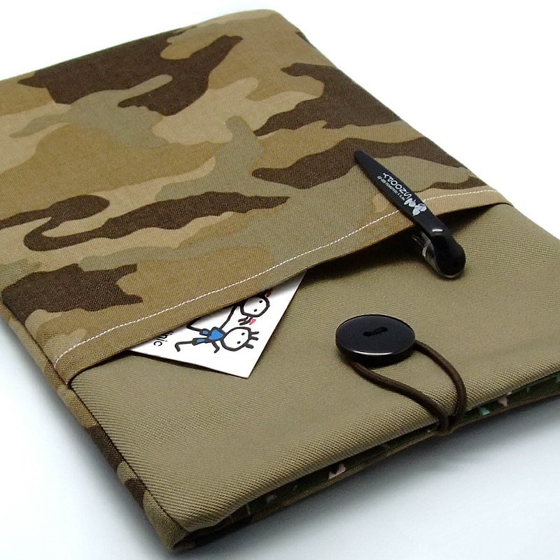 iPadのミニカバー/ケース自家製タブレットコンピュータバッグ、布カバー、布（調整することができる番号） - 迷彩柄 - PCバッグ - その他の素材 カーキ