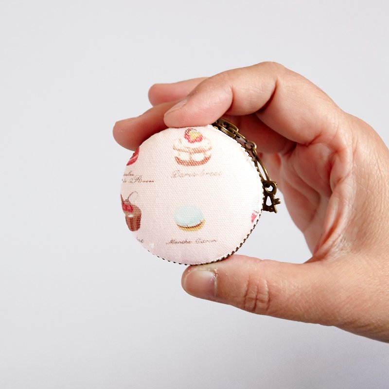 5cm Macaron pattern coin bag or jewelry Box, ready to ship - Coin Purses - Other Materials Pink