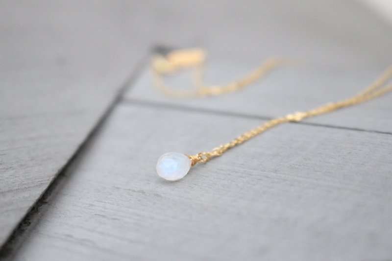 Moonstone necklace - moonlight - - Necklaces - Gemstone White
