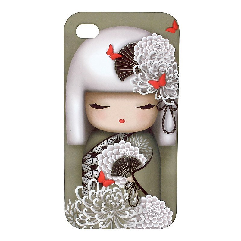 Kimmidoll and blessing doll IPHONE 4 / 4s Case Yoriko - Phone Cases - Plastic Gray