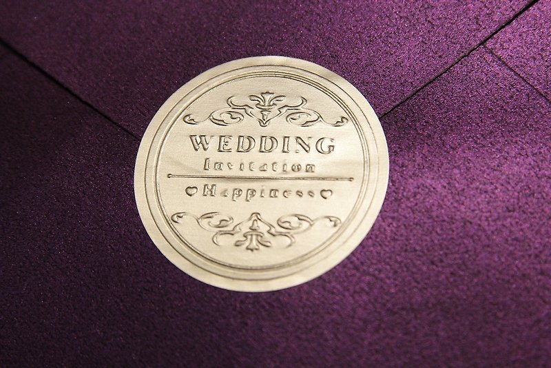 【Gold/Silver Foil Stickers】囍@(Wedding Invitation Sealing Stickers/Decorative Stickers/Round Stickers/Commodity Stickers) - Stickers - Paper 