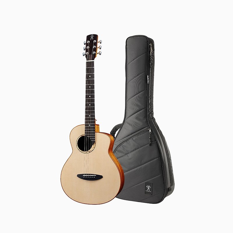 M100 - 36inch Travel Guitar - Sitka Spruce / African Mahogany - Guitars & Music Instruments - Wood Brown