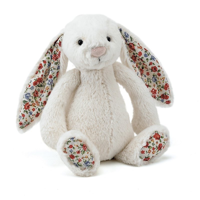 Jellycat Bashful Blossom Cream Bunny 18cm - Stuffed Dolls & Figurines - Other Materials White