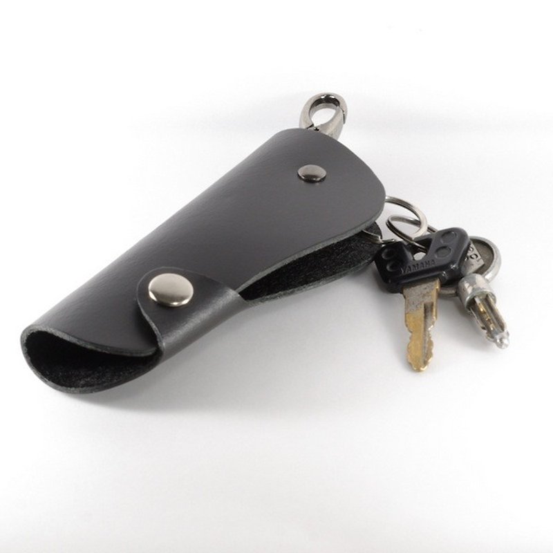 Kafka Long Key Case/Black - Keychains - Genuine Leather 