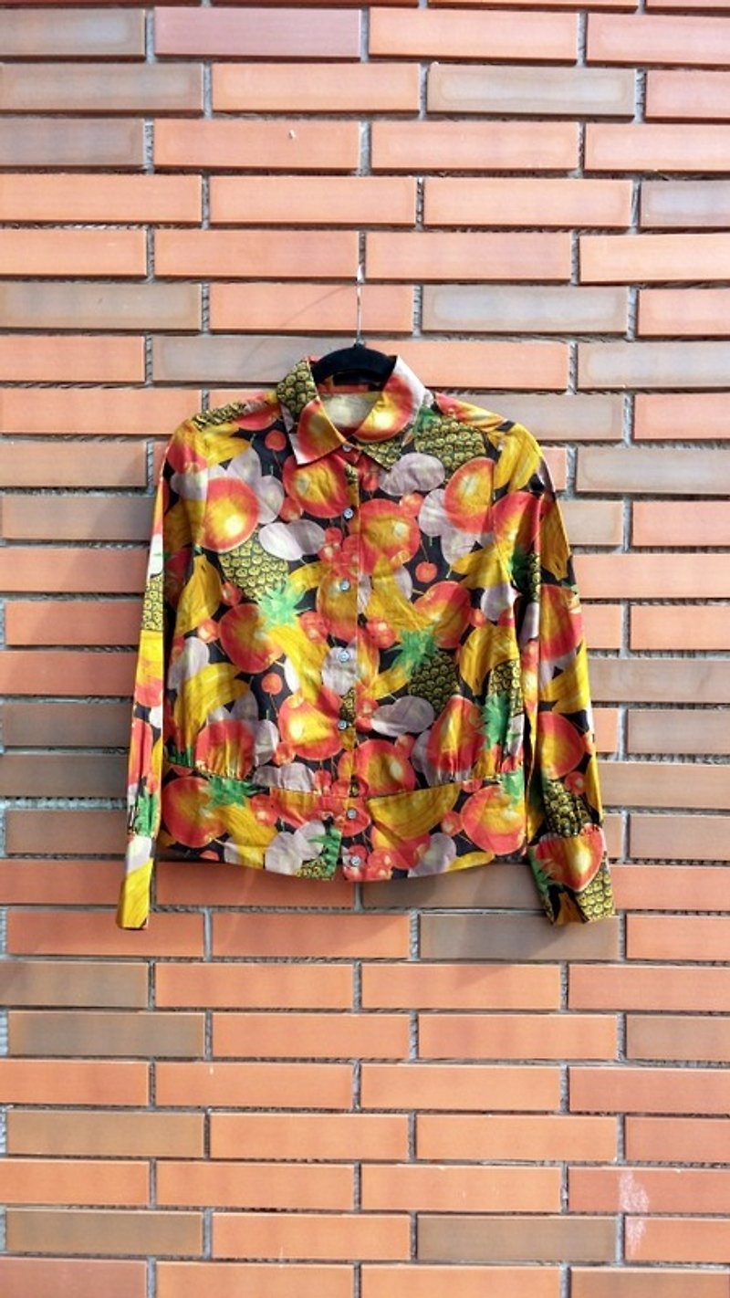 Math tropical fruits shirt - เสื้อเชิ้ตผู้หญิง - วัสดุอื่นๆ 