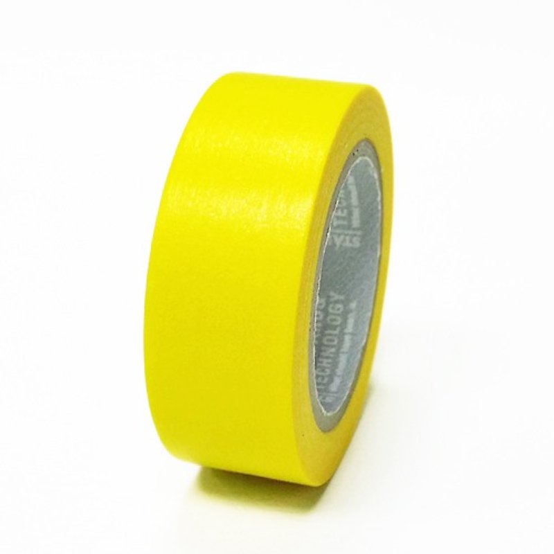 Japanese Stalogy and paper tape [Brilliant Yellow (S1202)] with cutter - Washi Tape - Paper Yellow