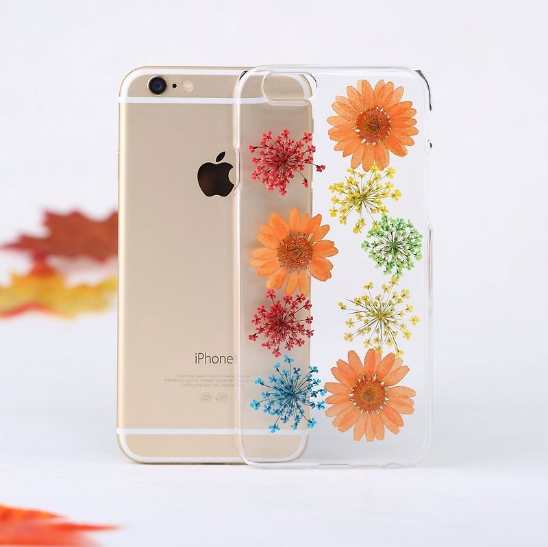 iPhoneサムスンのための手作り押し花電話ケース - スマホケース - その他の素材 多色
