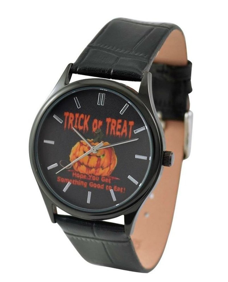 Halloween Watch ( Trick or treat) - นาฬิกาผู้ชาย - วัสดุอื่นๆ สีดำ