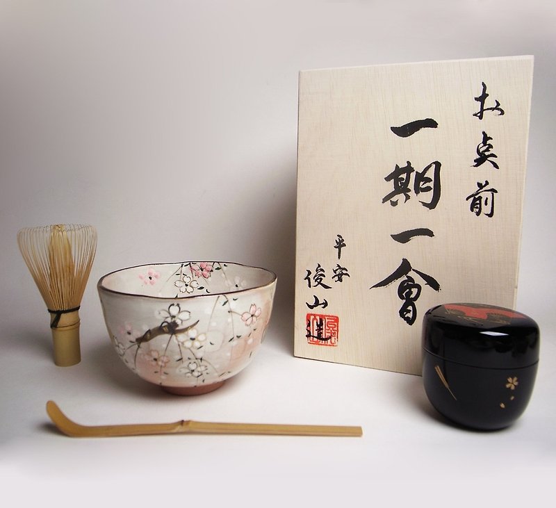 Ichigo Ichigo Matcha Bowl Group - Teapots & Teacups - Other Materials Pink