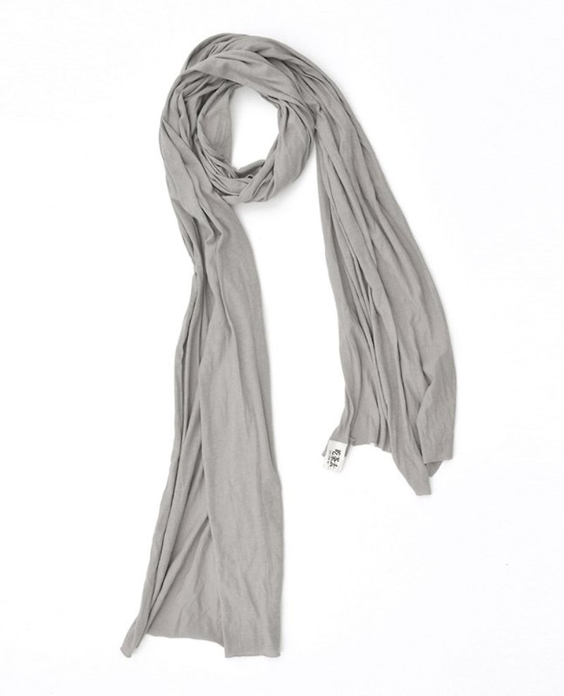 Explications original brand spring and autumn | Gray | cotton solid color scarves - ผ้าพันคอ - วัสดุอื่นๆ สีเทา
