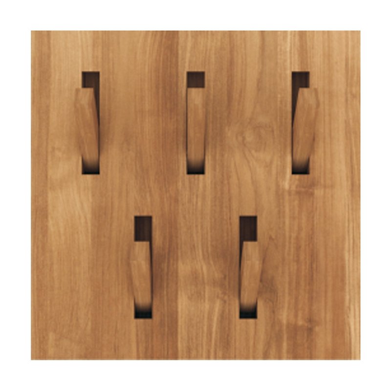 Utilitile square wall hanging hook - Storage - Wood Brown
