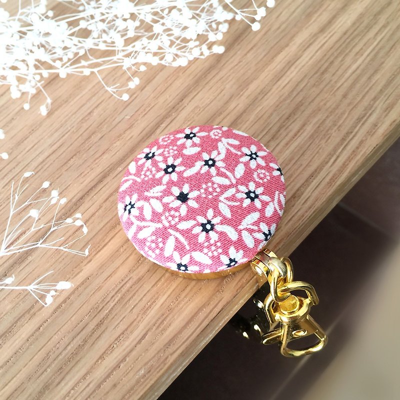 Bag hanger with Japanese Traditional Pattern, Kimono - floret - Charms - Other Materials Pink