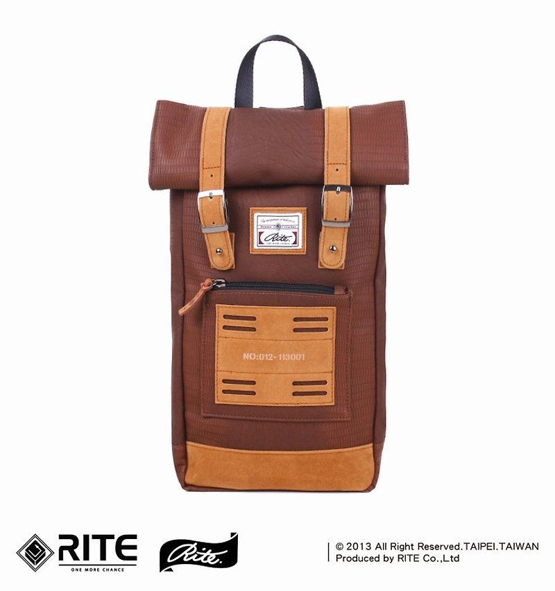 | 2013旗艦款野戰小背包｜鱷魚皮咖啡 - Messenger Bags & Sling Bags - Genuine Leather Brown