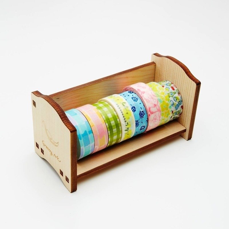 Babe DIY paper tape storage bed - มาสกิ้งเทป - ไม้ สีนำ้ตาล